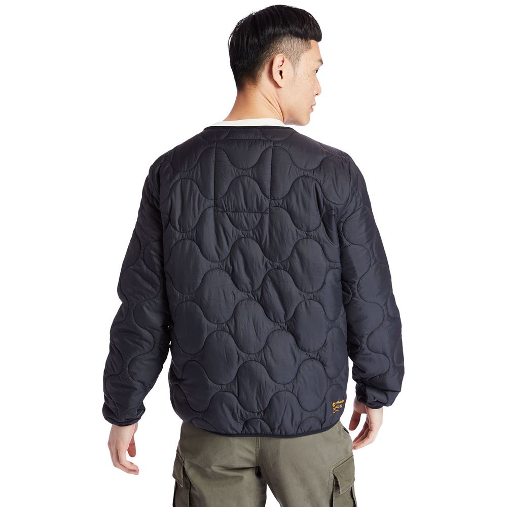 Timberland Μπουφαν Ανδρικα Μαυρα - Ecoriginal Ek+ Onion Quilted - Greece 5801294-GF